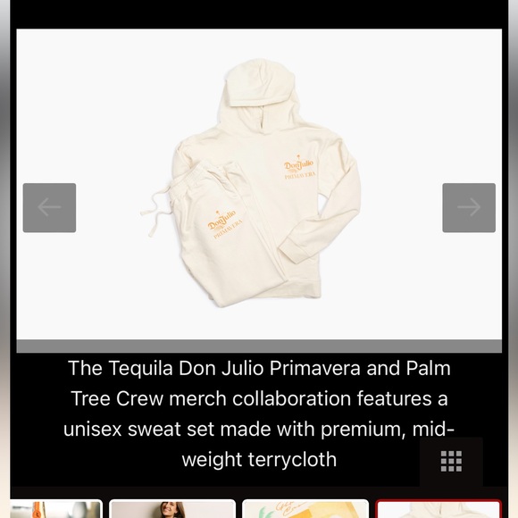 Palm tree crew x don julio primavera collaboration sweatshirt - Picture 2 of 5
